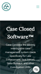 Mobile Screenshot of caseclosedsoftware.com