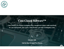 Tablet Screenshot of caseclosedsoftware.com